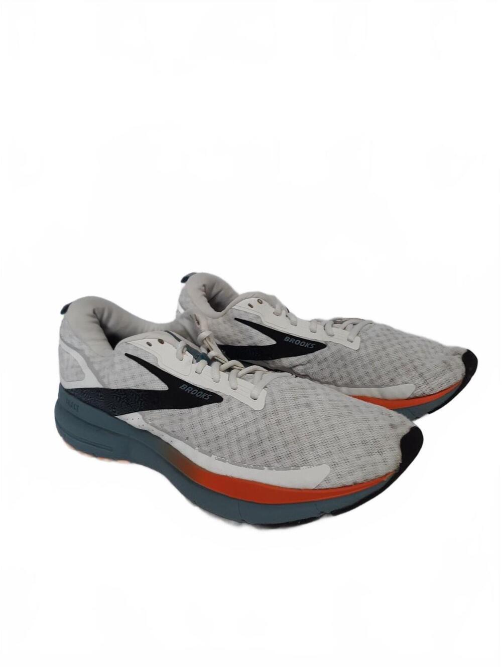 Brooks Trace 3 1104121D185 Men Size 12 D White Orange